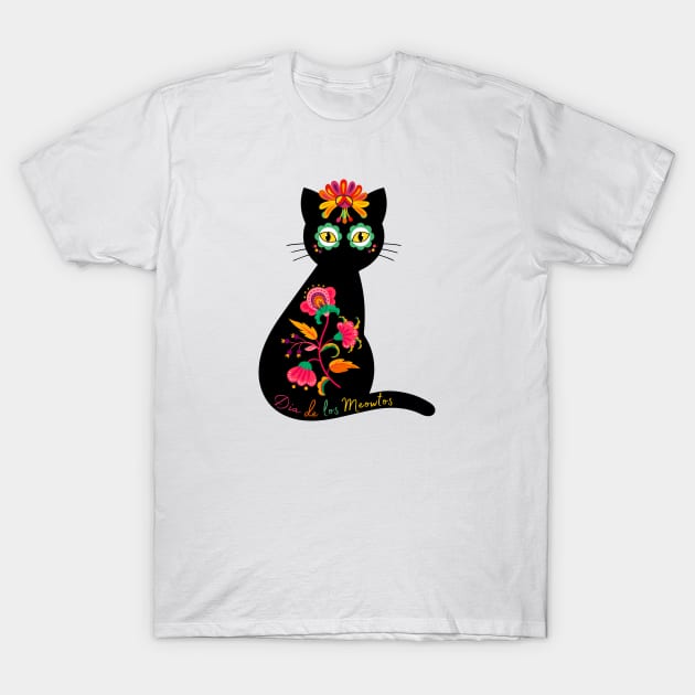 Dia de los Meowtos #3 T-Shirt by Mazzlo Shop